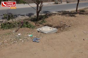 Ahmedabad Vaishnodevi circle child falling into an open drain Death