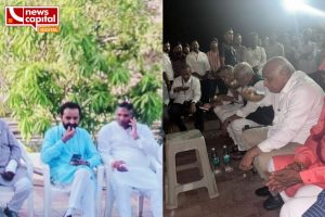 Aravalli cm bhupendra patel and congress president shaktishing gohil tea break