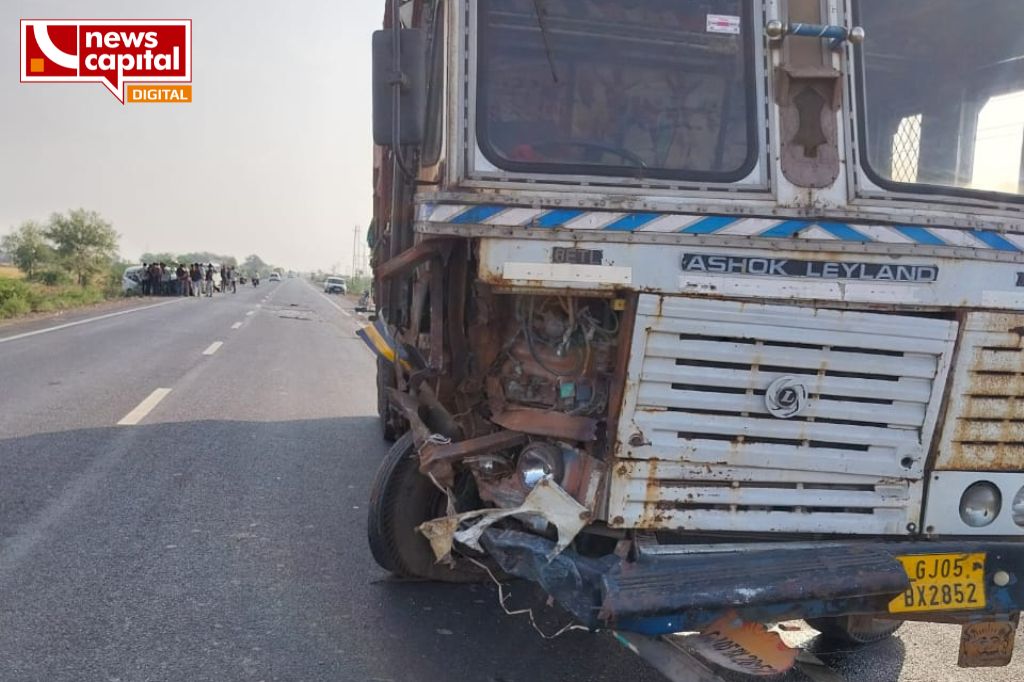 Ahmedabad Bhavnagar Highway car truck accident 3 died 7 injured