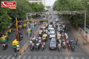 Ahmedabad summer temprature rice traffic department blinker all signals in city
