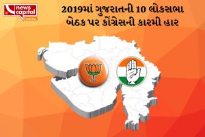 gujarat lok sabha 2019 result 10 seat won by bjp with double votes than congress