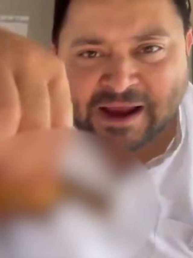 Tejashwi Yadav's video of eating fish goes viral